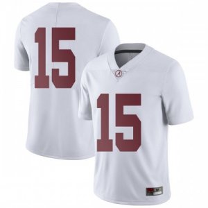 Men's Alabama Crimson Tide #15 Xavier McKinney White Limited NCAA College Football Jersey 2403CVGQ2